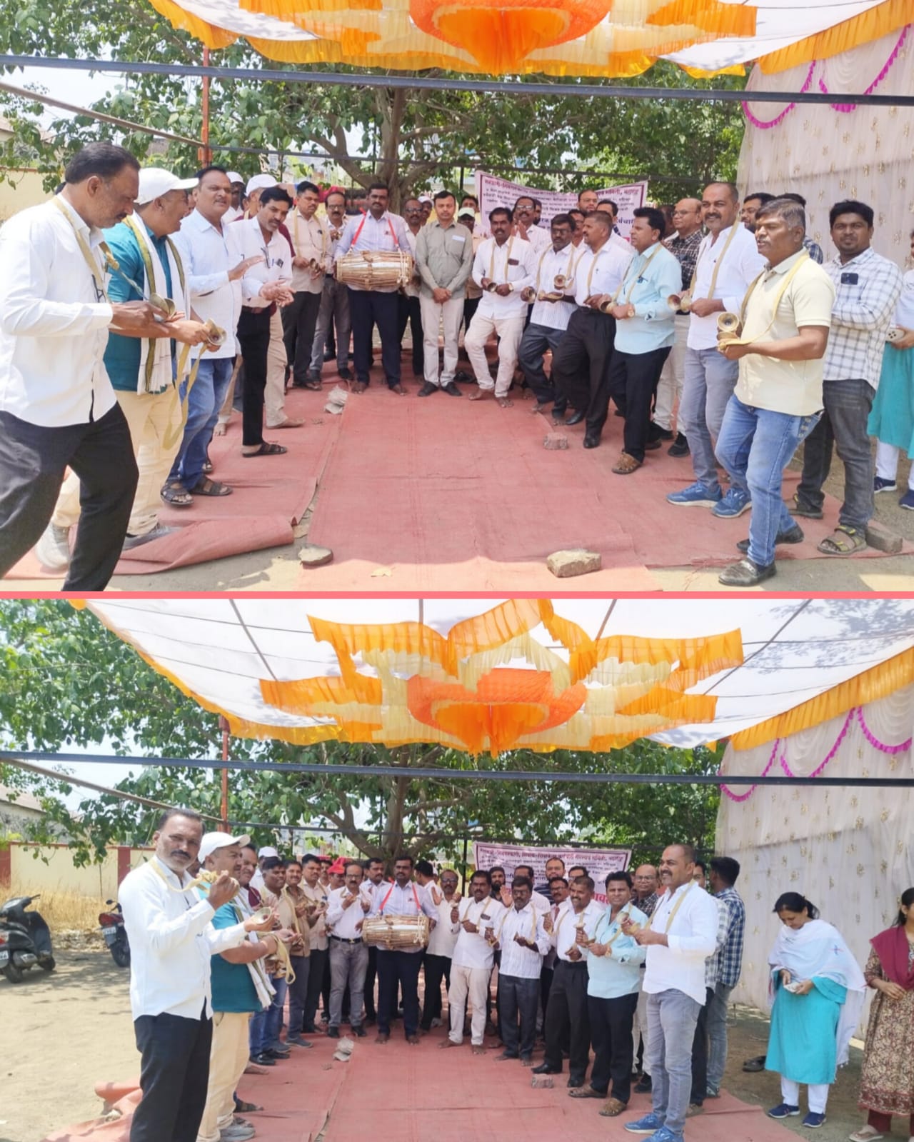 जामखेडमध्ये संपकरी कर्मचाऱ्यांच्या वतीने तहसील कार्यालयावर पेन्शन दिंडी: आंदोलनाचा आज तिसरा दिवस : सेवानिवृत्त कर्मचाऱ्यांवर मोलमजुरीची वेळ – माध्यमिक शिक्षक संघटनेचे तालुकाध्यक्ष सुदाम वराट